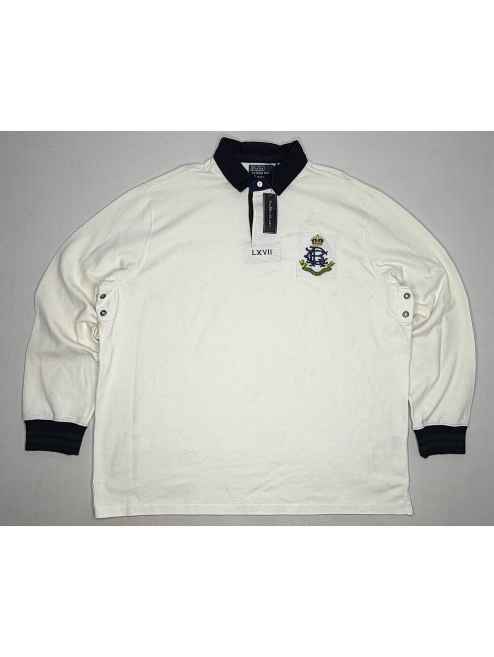 VTG Ralph Lauren Polo Sport Rugby XXL Long Sleeve Embroidered Crest PRL Shirt